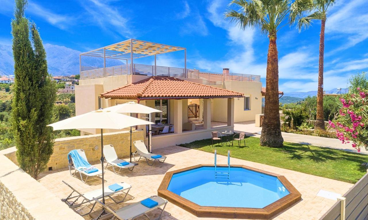 Villa Di Palma Heated Pool Koufi Exteriör bild