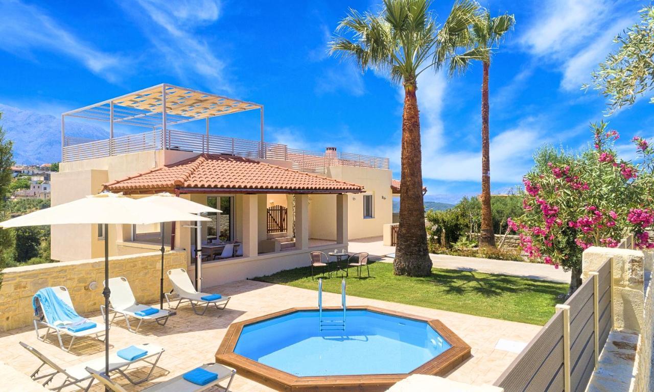 Villa Di Palma Heated Pool Koufi Exteriör bild