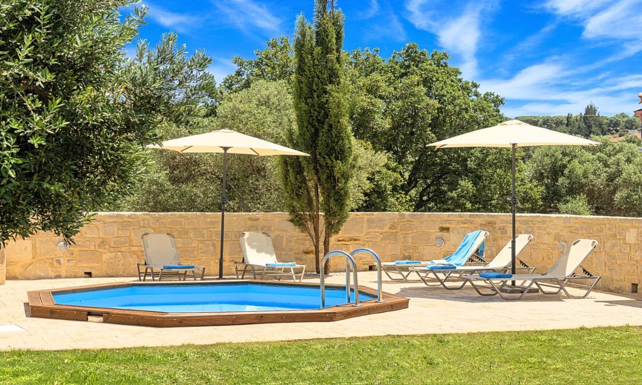Villa Di Palma Heated Pool Koufi Exteriör bild